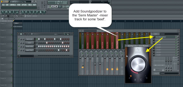 Add Soundgoodizer To The Semi Master Mixer Track Add Soundgoodizer To The Semi Master Mixer Track